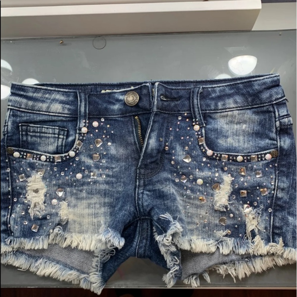 Machine brand jean shorts